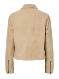 Yassapera Ls Leather Jacket - Incense