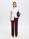 Rita Mw Wide Pant - Fig Melange
