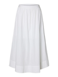 Blair Hw Ankle Slit Skirt - Bright White