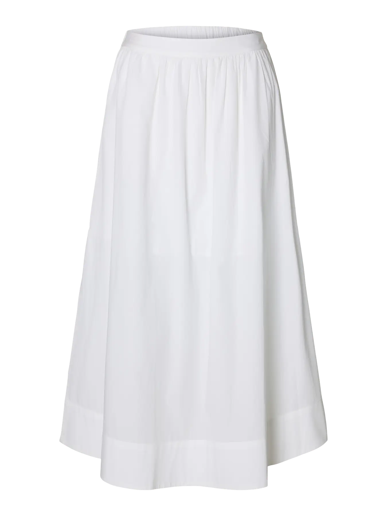 Blair Hw Ankle Slit Skirt - Bright White
