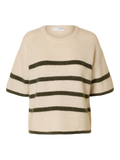 Maline-Liliana 2/4 Knit O-Neck Noos - Birch Kalamata