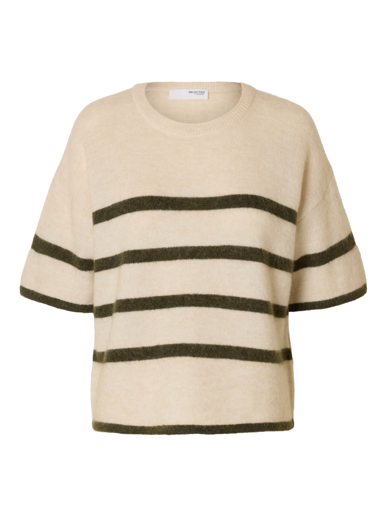 Maline-Liliana 2/4 Knit O-Neck Noos - Birch Kalamata