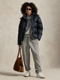 Water-Repellent Quilted Down Jacket - Rl Navy