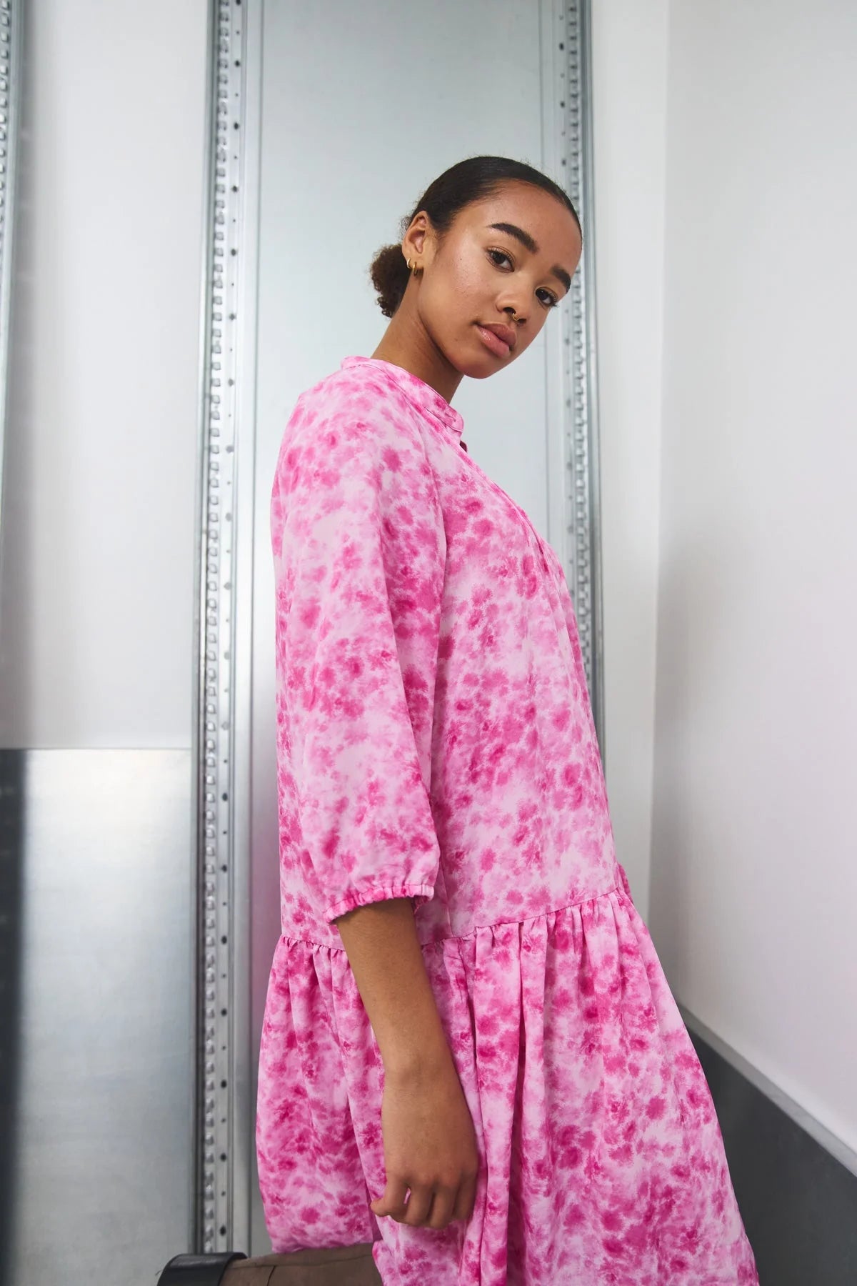 Imogene Dress - Trudy Pink Print