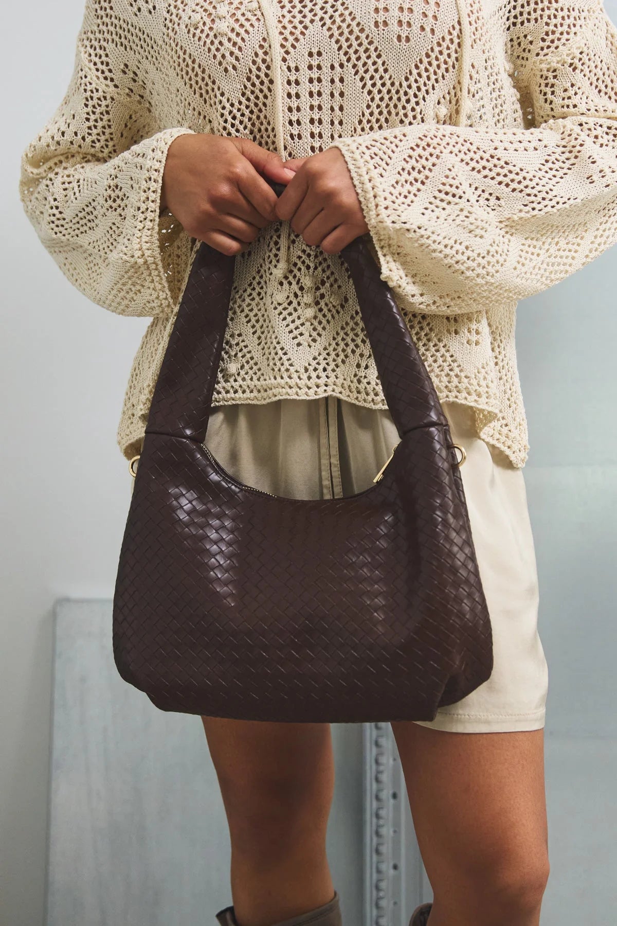 Peony Bag - Mörkbrun