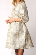 Jannie Aya Dress - Gold Mix