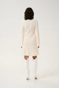 Antaligz Wool Short Dress - Egret