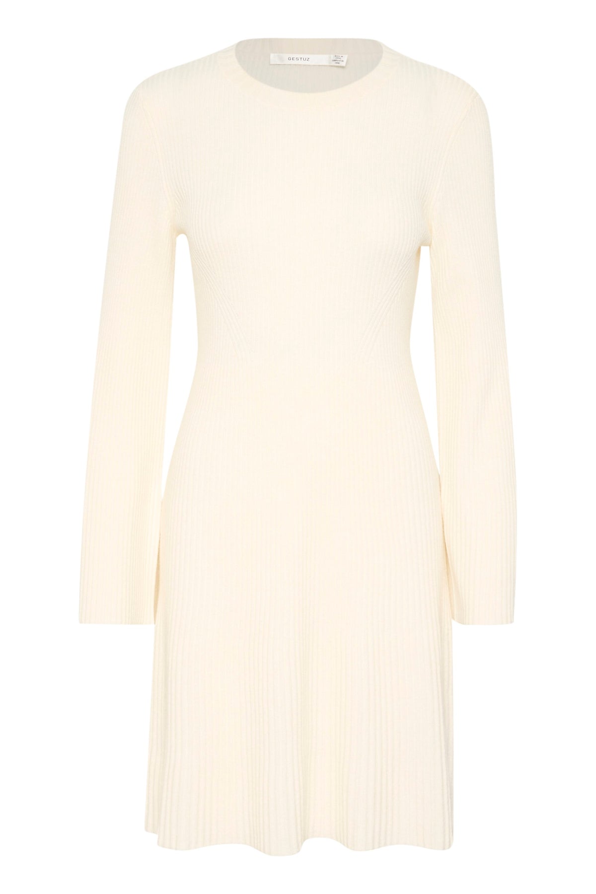 Antaligz Wool Short Dress - Egret