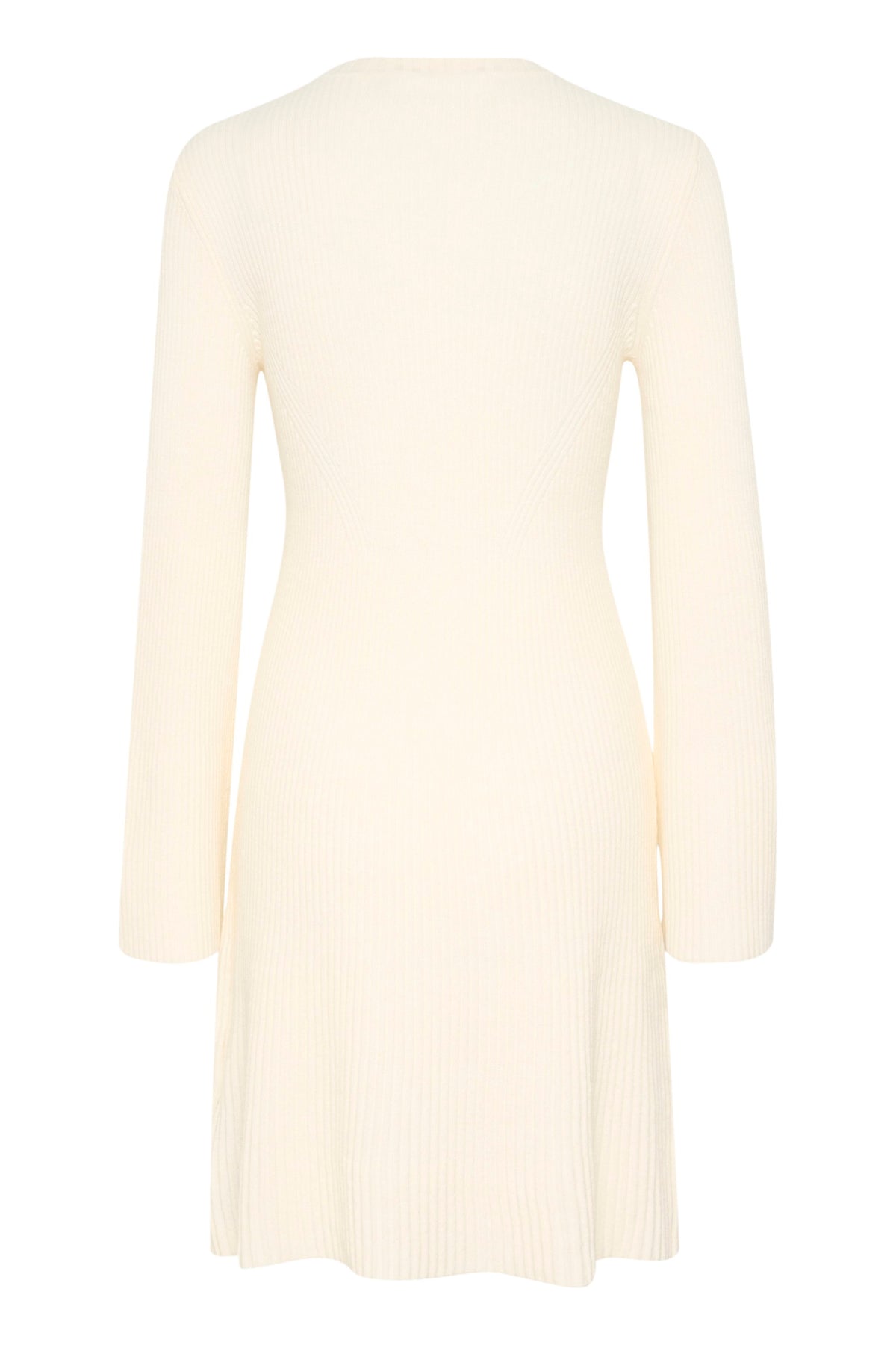 Antaligz Wool Short Dress - Egret