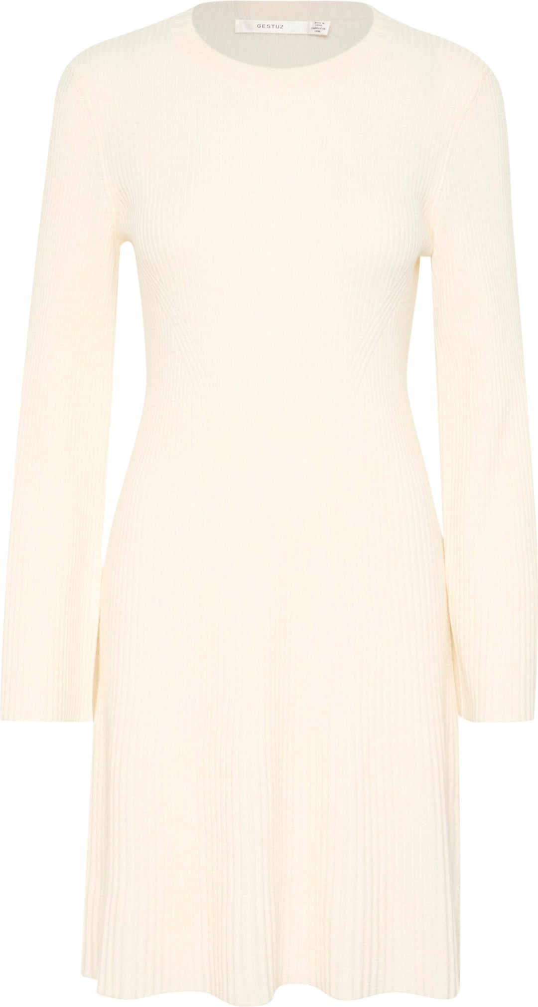 Antaligz Wool Short Dress - Egret