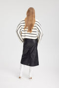 GeorgiaGZ Short Pullover - Egret With Black S
