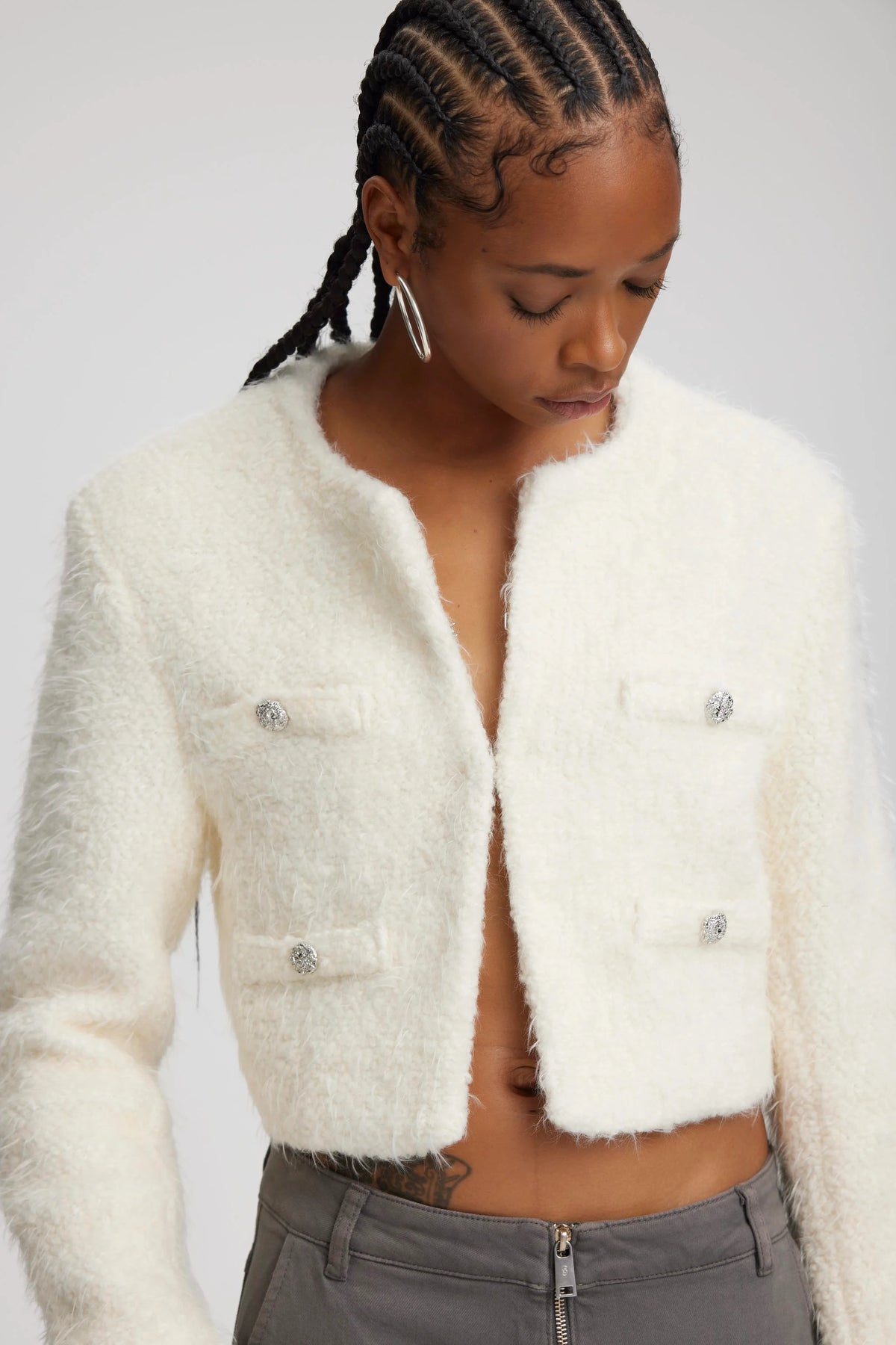 YalanaGZ Short Jacket - Egret