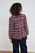 Matti Blouse Print - Dusty Mahogany