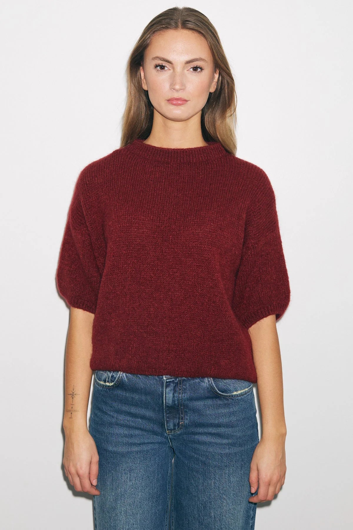 Mimi Knit Jumper - Dusty Mahogany