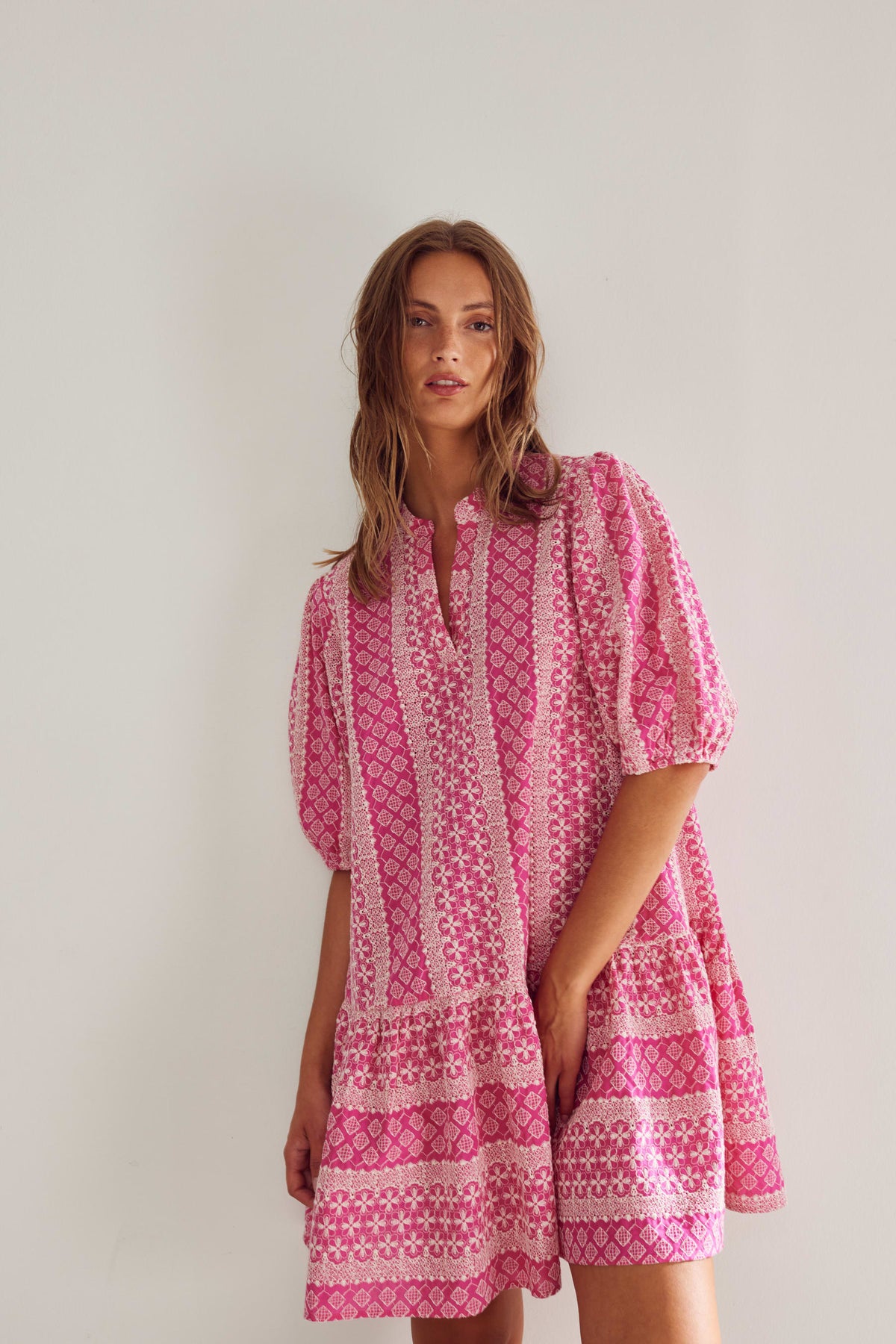 Lillianna Dress - Pink Sugar Combo