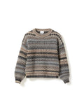 Gio Knit Sweater - Light Grey Mix