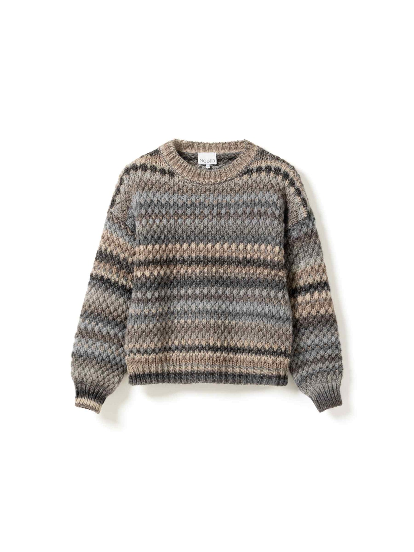 Gio Knit Sweater - Light Grey Mix