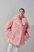 Ganni Long Pile Alternative Fur Midi-kappa - Mary'S Rose