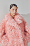 Ganni Long Pile Alternative Fur Midi-kappa - Mary'S Rose