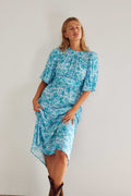 Ruth Dress - Cindy Blue Print