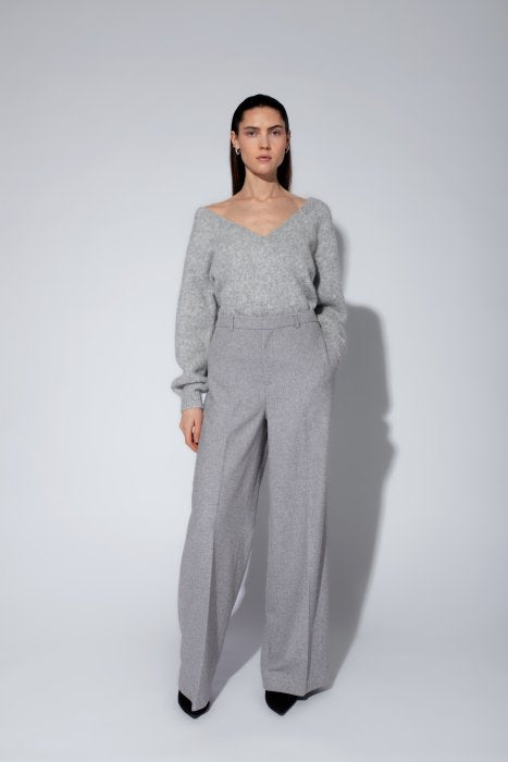 Evelyn Trouser - Light Grey