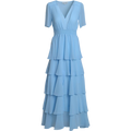 Imogene Solid Dress - Blue