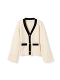 N-Lenyxette Knit Cardigan - Vit