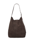 Suede Mae Buckle Bag - Chocolate Torte