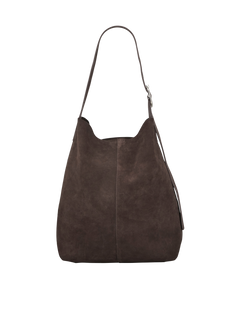 Suede Mae Buckle Bag - Chocolate Torte