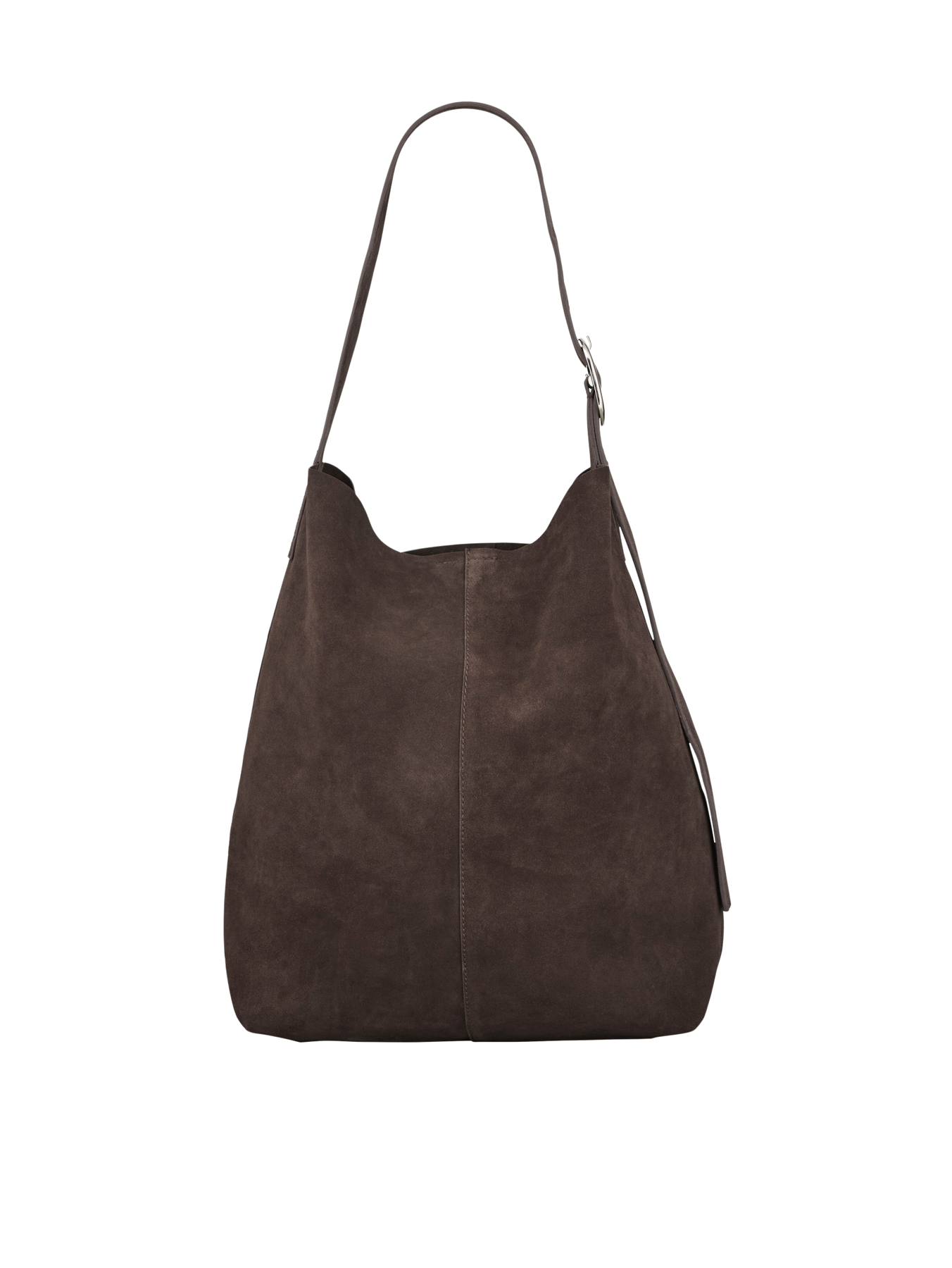 Suede Mae Buckle Bag - Chocolate Torte
