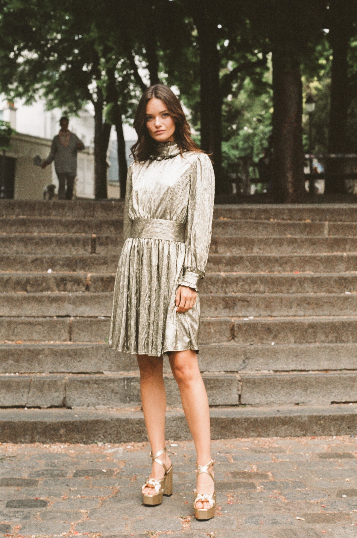 Addison Dress - Gold