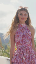 Angel Maxi Dress (Halterneck) - Lilac Dreams
