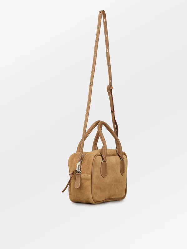 Suede Bree Bag - Almond Brown