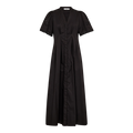Poppycc Emb Pleat Dress - Black