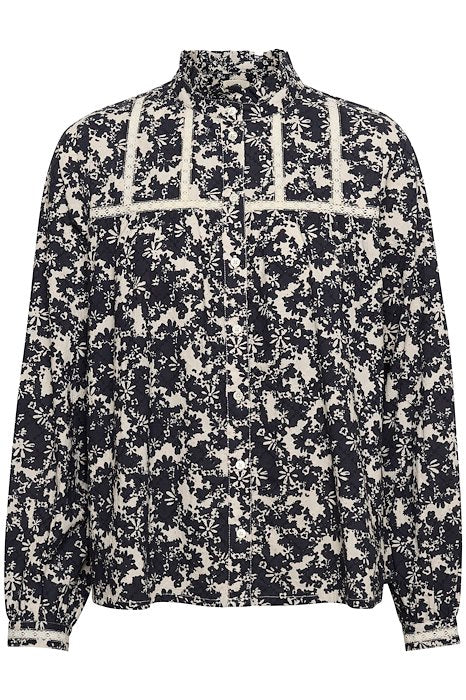 LeoluPW SH - Dark Navy Contrast Flower