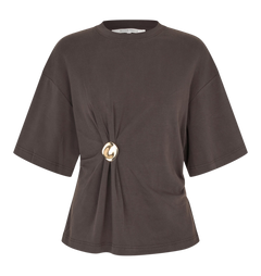 Enora Brooch Tee - Chocolate Torte