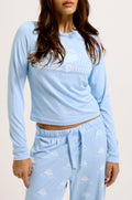 Pillow Princess Ls Pyjama Set - Puderblå