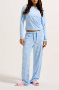 Pillow Princess Ls Pyjama Set - Puderblå