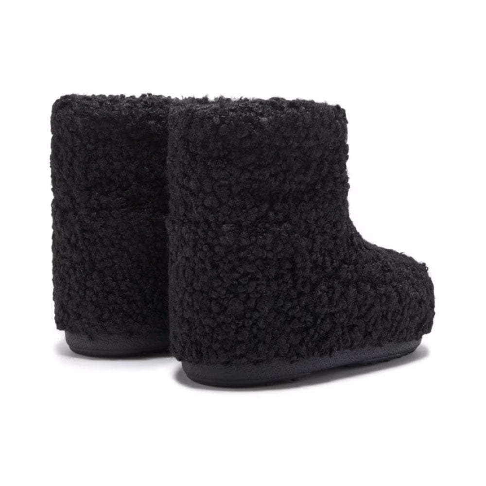Icon Low Nolace Faux Astrakan - Black