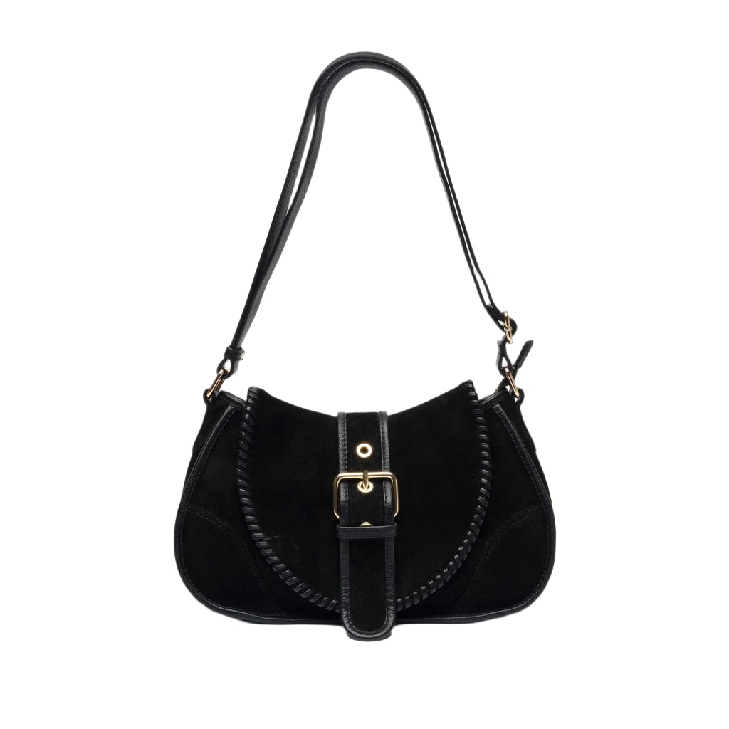 Maria Stitch Suede - Svart/Guld