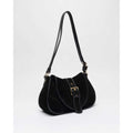 Maria Stitch Suede - Svart/Guld