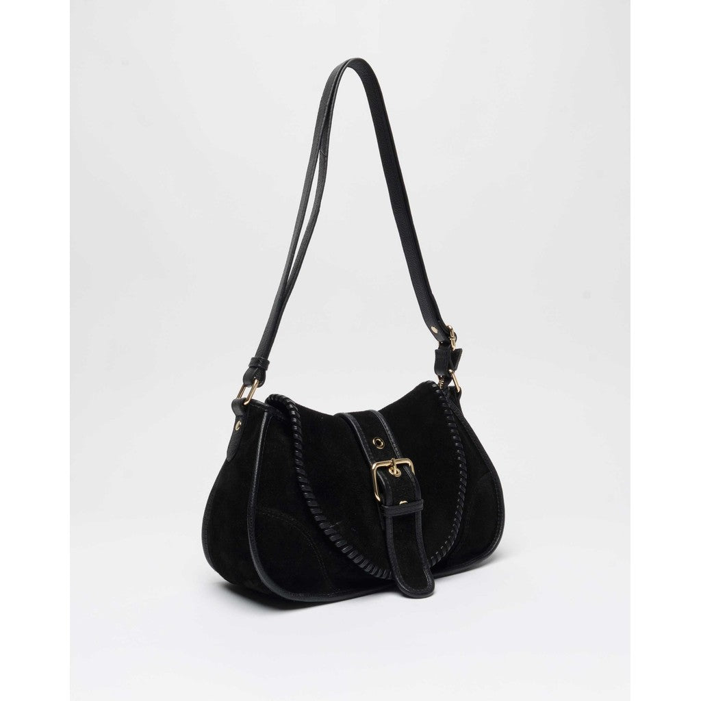 Maria Stitch Suede - Svart/Guld