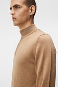 Kiyan Quarter Zip Sweater - Chipmunk Melange