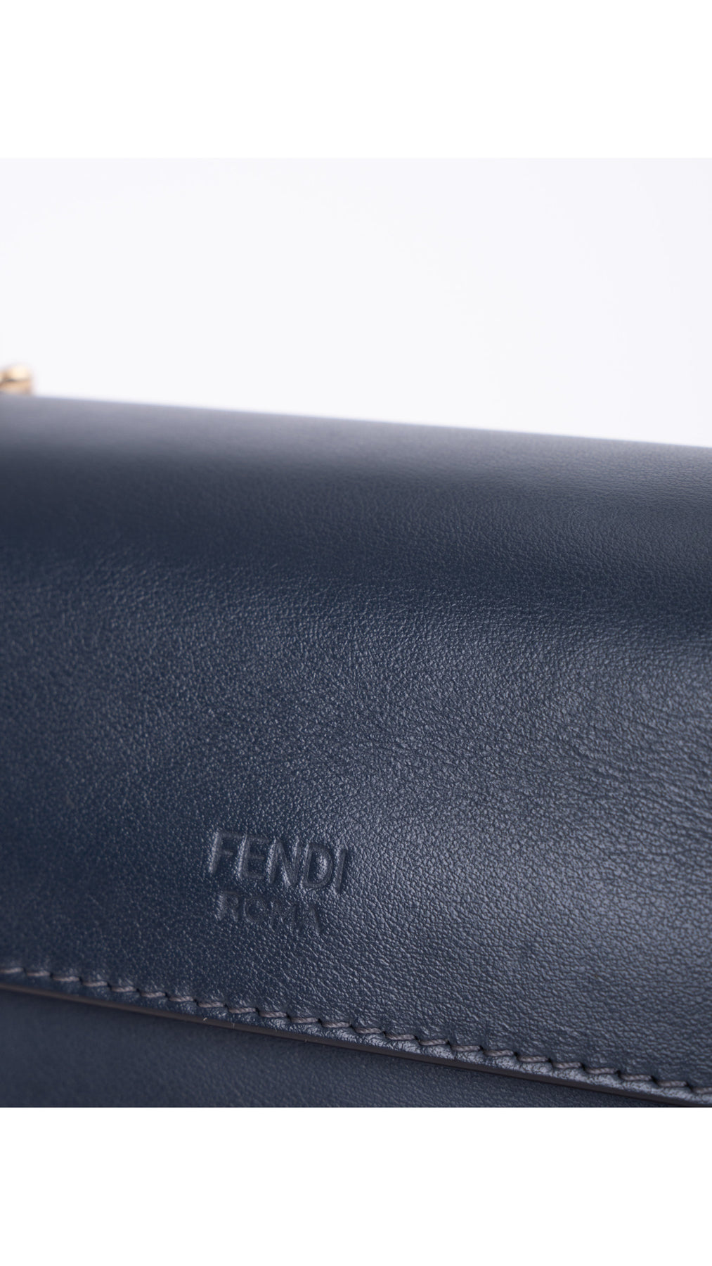 Fendi Kan I Axelväska - Mörkblå