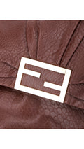 Fendi Mia Baguette Axelväska i Läder - Brun