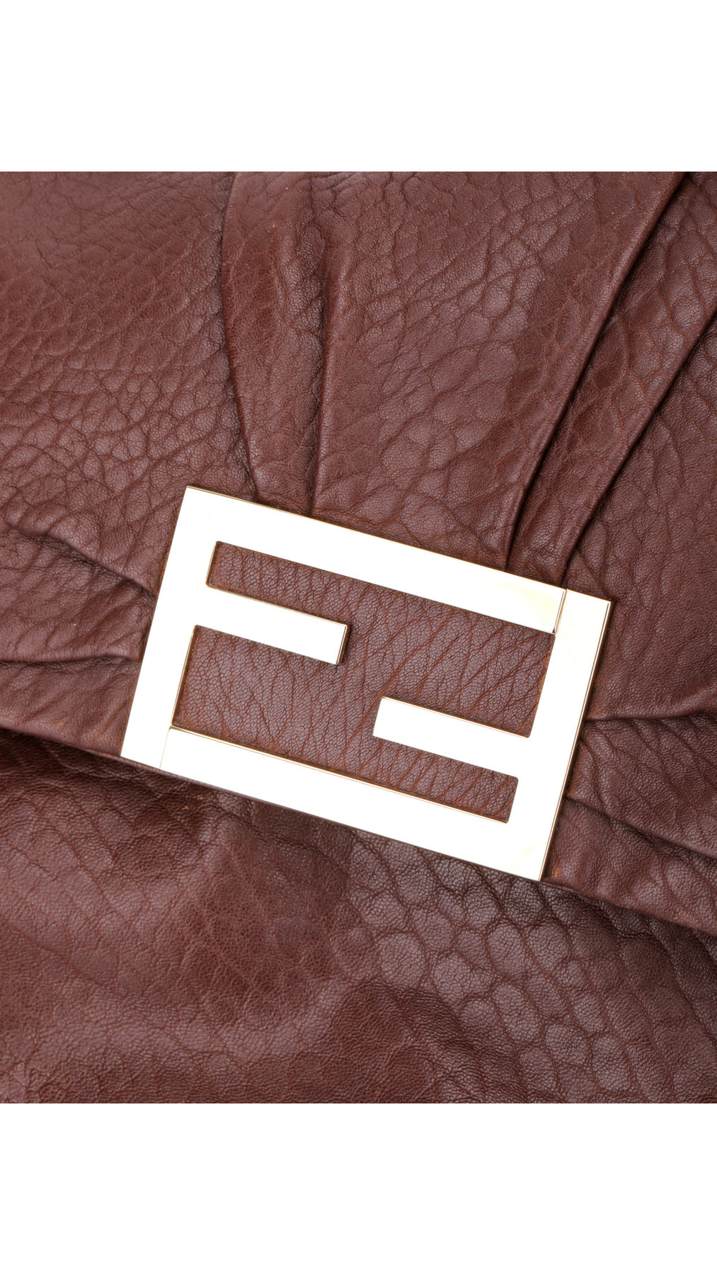 Fendi Mia Baguette Axelväska i Läder - Brun