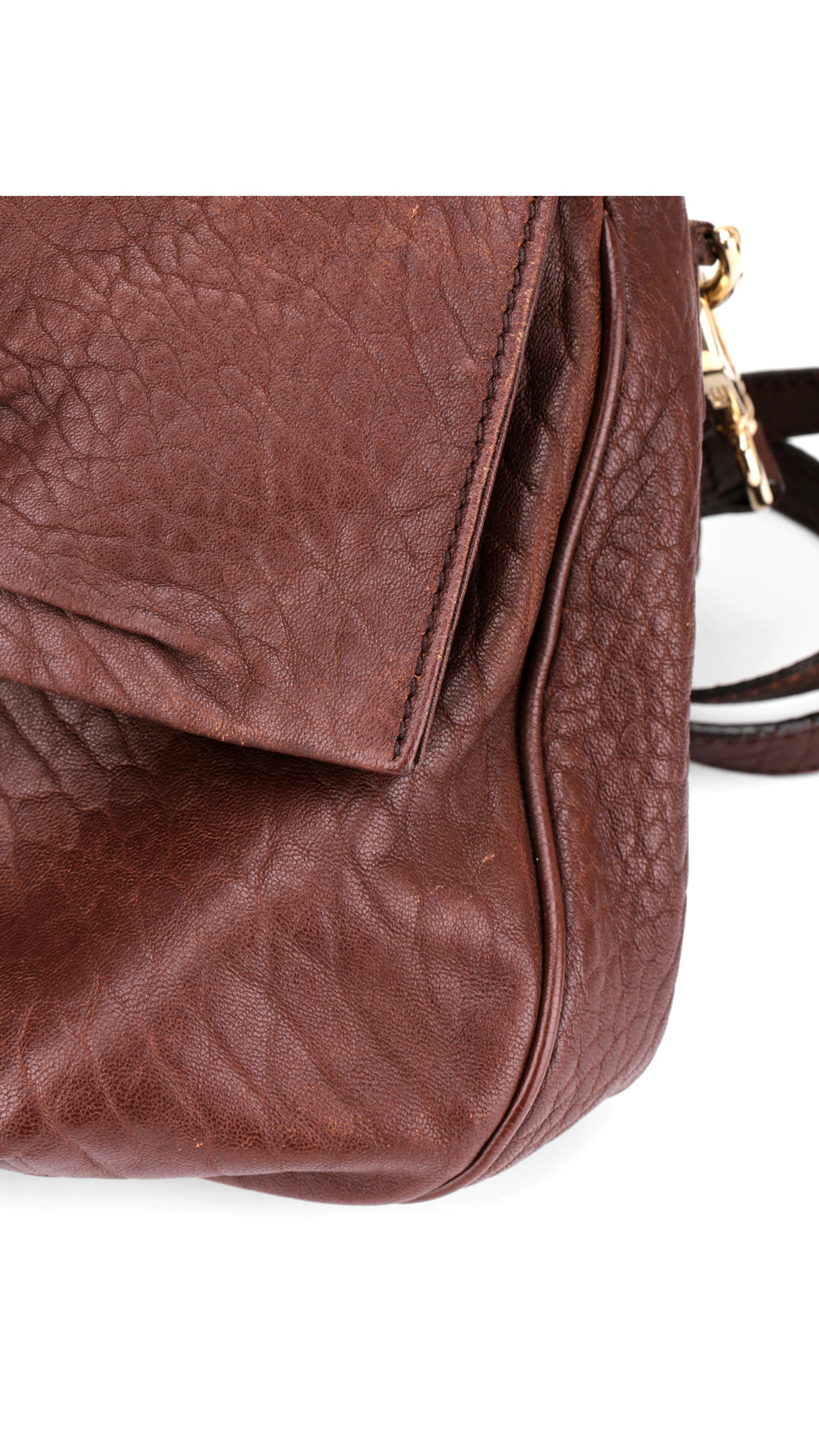 Fendi Mia Baguette Axelväska i Läder - Brun