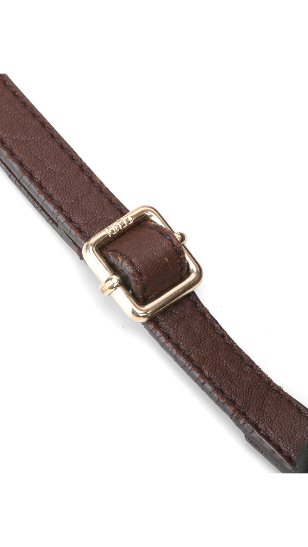 Fendi Mia Baguette Axelväska i Läder - Brun