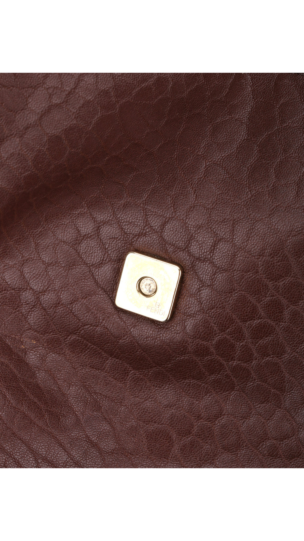 Fendi Mia Baguette Axelväska i Läder - Brun