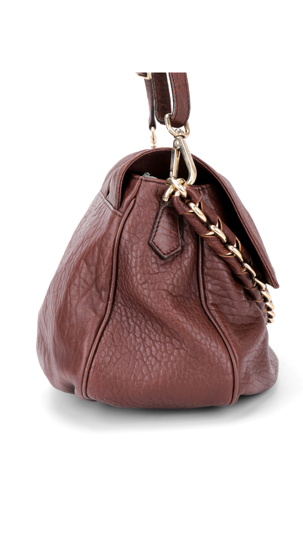 Fendi Mia Baguette Axelväska i Läder - Brun